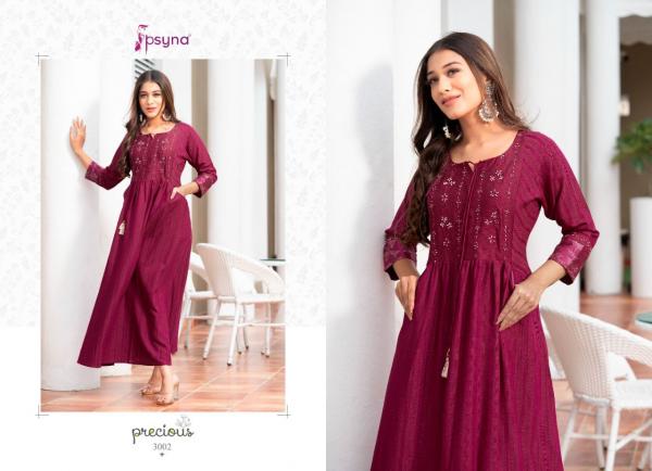 Psyna Precious 3 Designer Ethnic Wear Long Kurti 